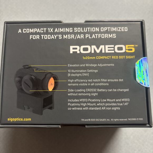 SIG SAUER Romeo5 Compact Red-Dot Sight (SOR52001) - Picture 2 of 4
